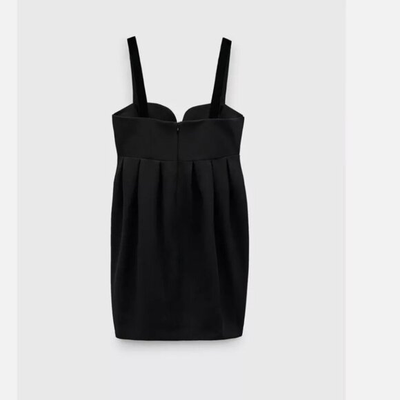 Zara Jewel Strappy Mini V Neck Dress Size S NEW WITH TAG! - Picture 3 of 7